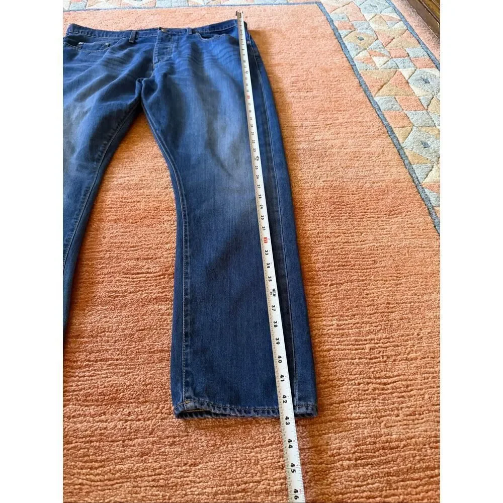 EDUN Men's Deep Blue Slim Jeans